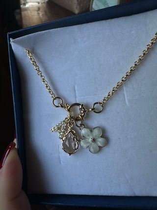 Collana con cristalli lettere disponibili