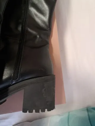 Botas altas tacón piel