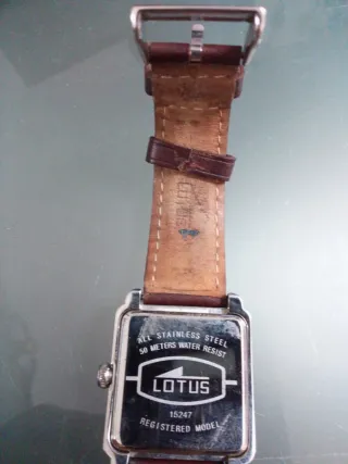 Reloj Lotus Hombre Negro y Marrón