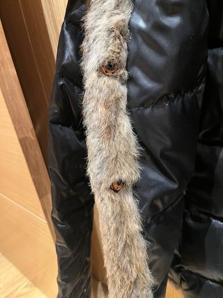 Chaqueta Pelo Natural Negra y Marrón