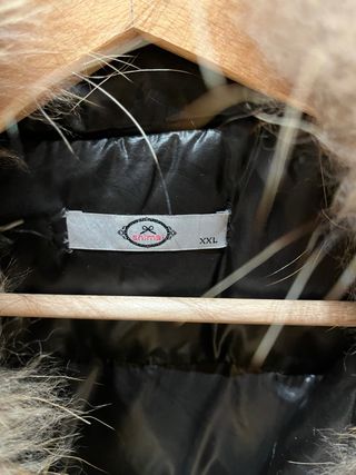 Chaqueta Pelo Natural Negra y Marrón