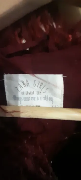 Chaleco Zara pelo rojo talla única