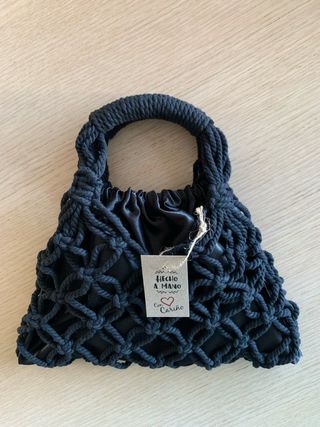 Bolso de mano negro fiesta