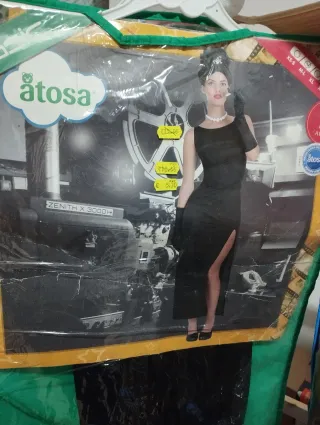 2 Disfraces Mujer Atosa Negro Talla M-L