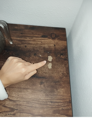 Tavolo alto da bar con 3 ripiani in legno e metallo