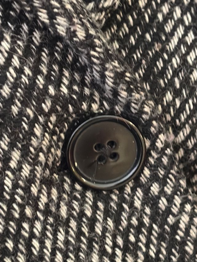 Abrigo Stradivarius gris jaspeado Talla S