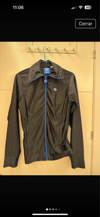 Chaqueta Adidas Negra y Azul