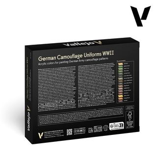 Vallejo Set Pinturas German Camouflage Uniforms WW