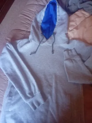 Sudadera  mujer /gris capucha Talla S
