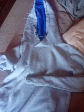 Sudadera  mujer /gris capucha Talla S