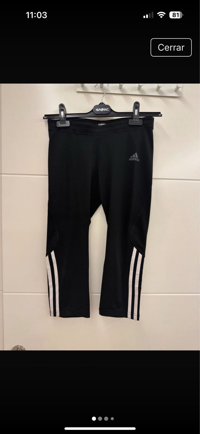 Pantalón 3/4 Adidas Negro
