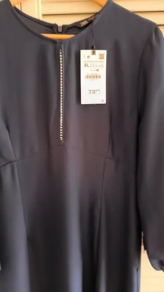 Vestido fiesta midi Zara Talla XL