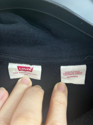 Sudadera Levi's azul marino con cremallera