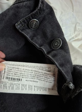 Peto vaquero Pull&Bear negro