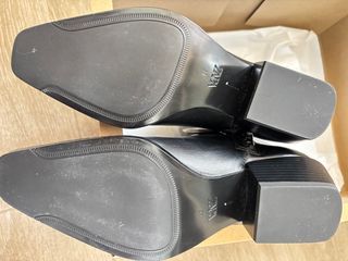 Botín Zara Negro Piel Talla 38