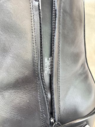 Botín Zara Negro Piel Talla 38