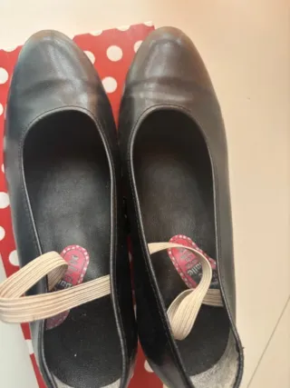 Zapatos Flamenco Infantiles Negros/Talla 35