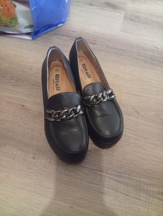 Zapatos plataforma GRAU negros talla 38