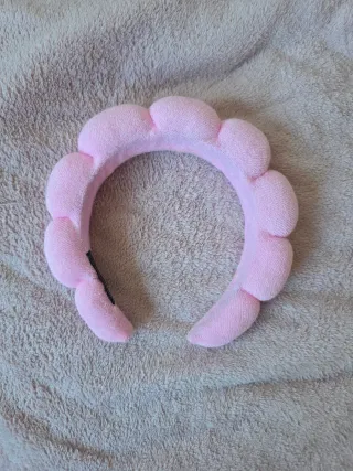 Diadema para el pelo rosa