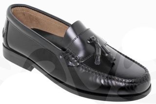 Mocasines de piel con borlas