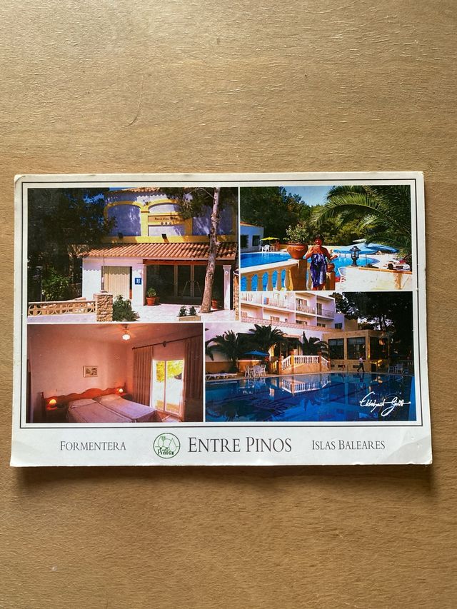 2 Cartoline Vintage Hostal Entre Pinos Formentera