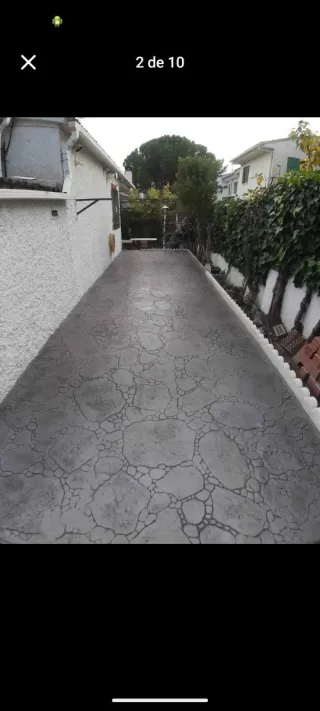 Pavimento decorativo imitación piedra