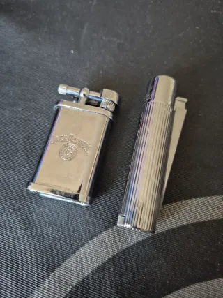 Accendini Clipper e Jack Daniel's argentati