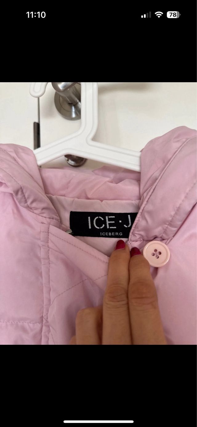 Abrigo Iceberg Rosa Talla M