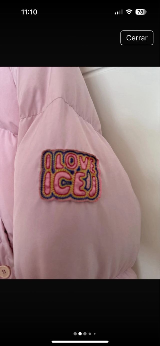 Abrigo Iceberg Rosa Talla M