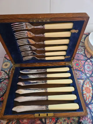 Set Vintage Cubiertos Sheffield England