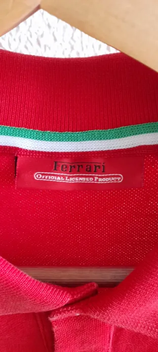 Polo Ferrari Rojo Talla M