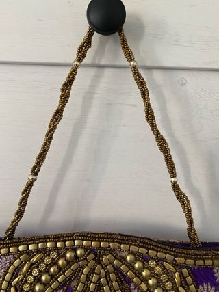 Bolso Joya Fiesta Morado y Dorado