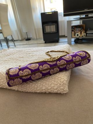 Bolso Joya Fiesta Morado y Dorado