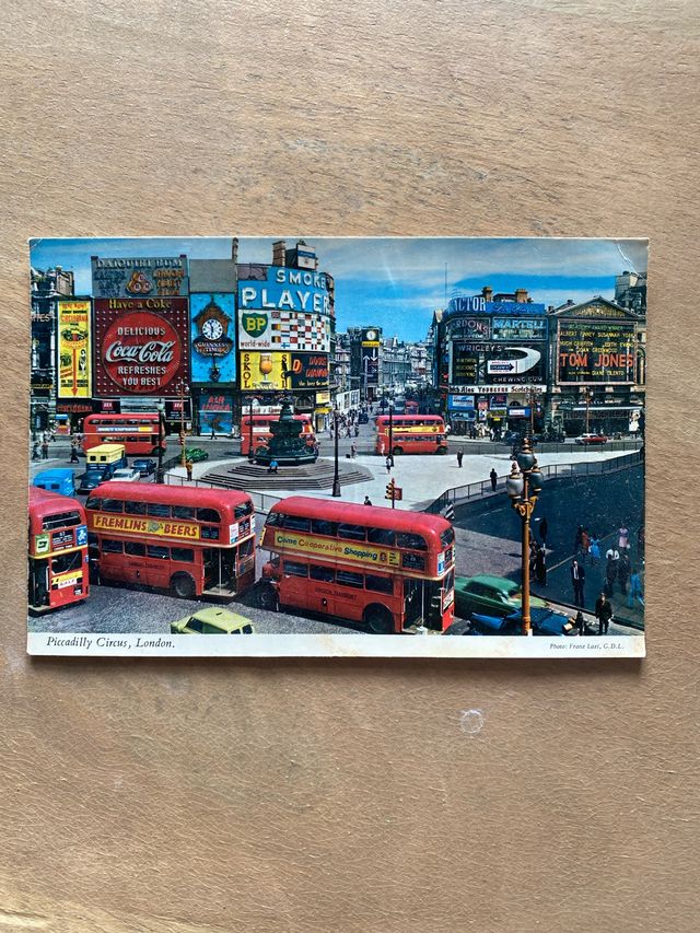 Cartolina vintage Piccadilly Circus Londra
