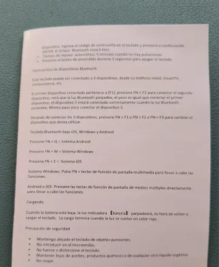 Teclado Inalámbrico SilverHT Negro