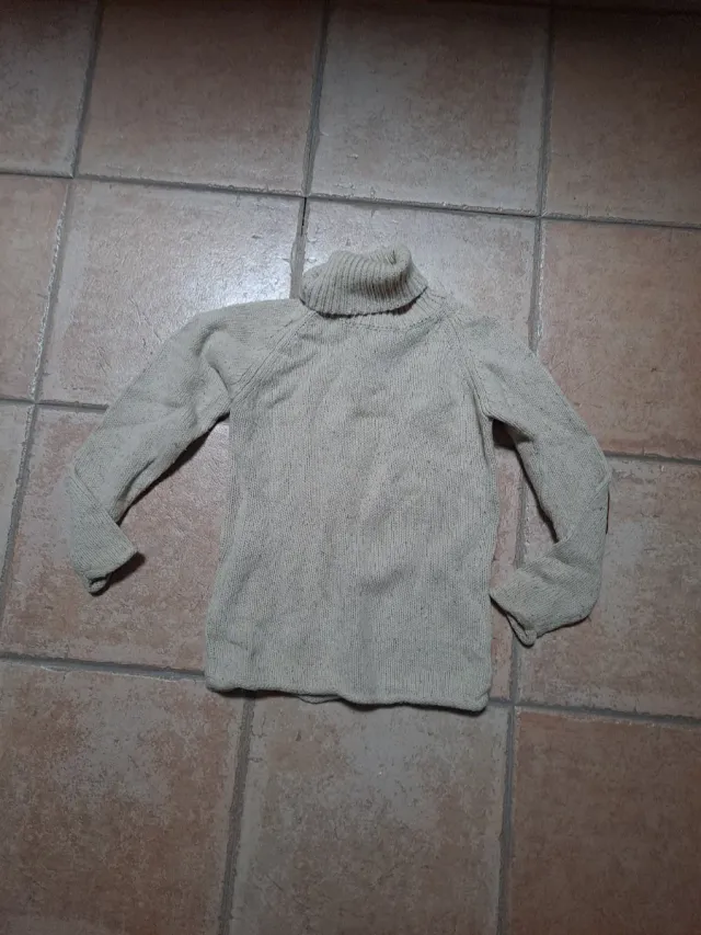 Jersey lana cuello alto niño