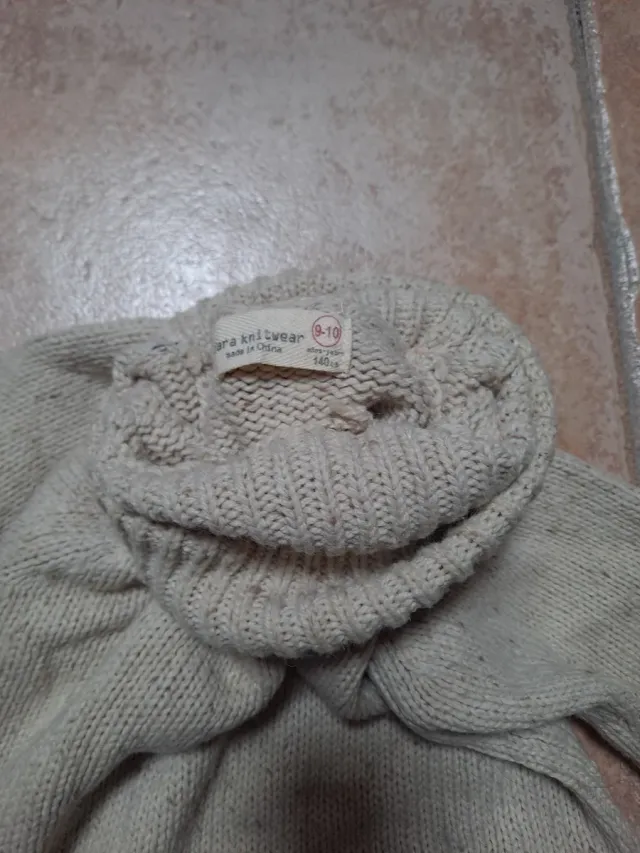 Jersey lana cuello alto niño