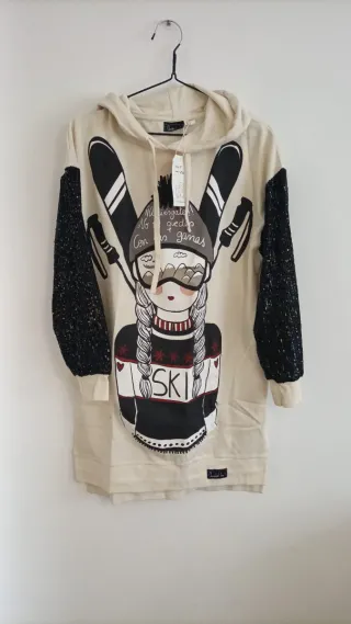 Vestido Anabel Lee Beige y Negro