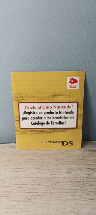 Tarjeta Club Nintendo Pokemon Oro Heartgold
