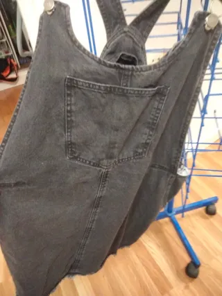 Pichi falda vaquera negro