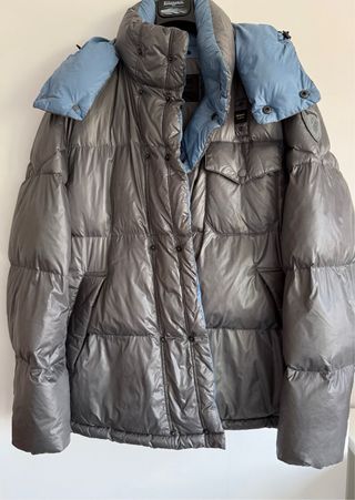 Plumífero Blauer corto hombre gris/azul