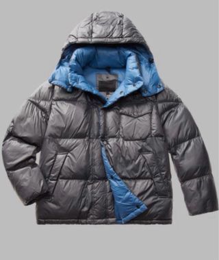 Plumífero Blauer corto hombre gris/azul