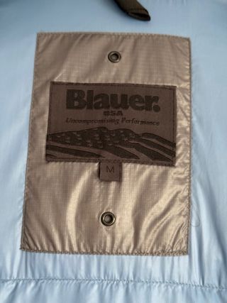 Plumífero Blauer corto hombre gris/azul