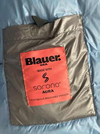 Plumífero Blauer corto hombre gris/azul