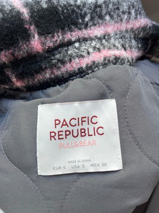 Chaqueta cuadros Pull&Bear