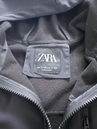 Chaqueta Zara Gris Talla 11-12 Años