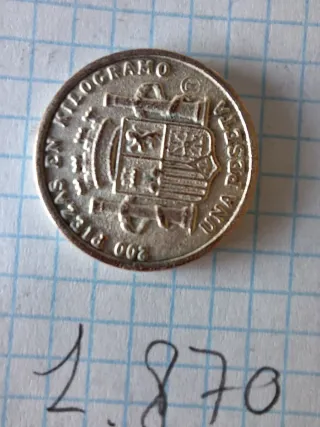 Moneda España 1870.  1 peseta