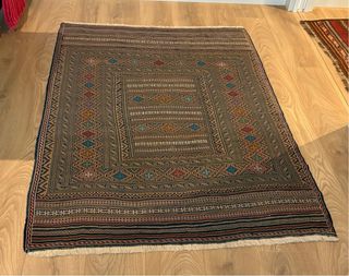Tappeto Kilim Persiano Sumagh Beige Multicolore