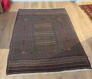 Tappeto Kilim Persiano Sumagh Beige Multicolore