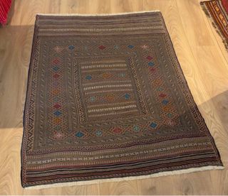 Tappeto Kilim Persiano Sumagh Beige Multicolore